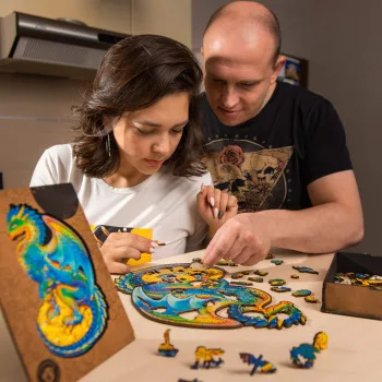 Vrhunska 3D Lesene Sestavljanke Uganke Vsak Kos je Žival Oblikovan Kartico Odraslih Otrok Igrače, Darila Družino Puzzle Igra Doma Dekoracijo P
