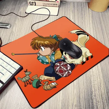 Lep Anime Strip Dekleta Kimono Čarovnica Kikyo Animacija Vzorec Računalnik Mousepads Inuyasha Pc Prenosni Mini Tablemat