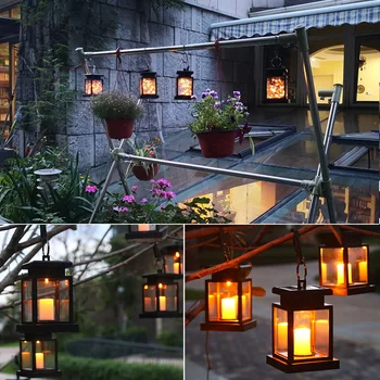 Sončne Viseče Sveče Žarnice na Prostem LED Luči Niz Luč za Poroko, Novo Leto, Božič, Vrt, Travnik Krajine Dekoracijo