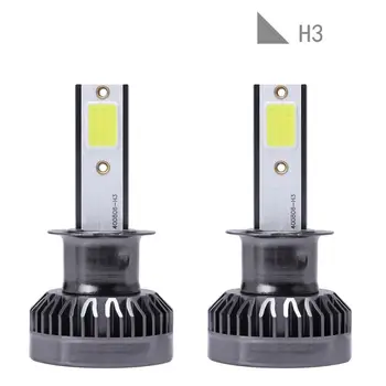 2PC Avto LED Smerniki H3/H4/H7/9012/H1Conversion Kit COB Turbo Žarnice Bele Svetlobe, 90W 12000LM 6000K Svetilke Pribor