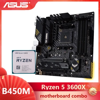 ASUS TUF GAMING B450M-PRO S Motherboard combo kit komplet Ryzen 5 3600X AM4 CPU DDR4 B450
