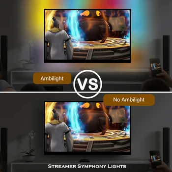 SINHRONIZACIJA RGB Svetlobe Ozadja Za Računalnik/TV Zaslon Ambilight, Smart LED Trak Vzdušje Ambibox Nadzor, PC Gamer MOD Igrača