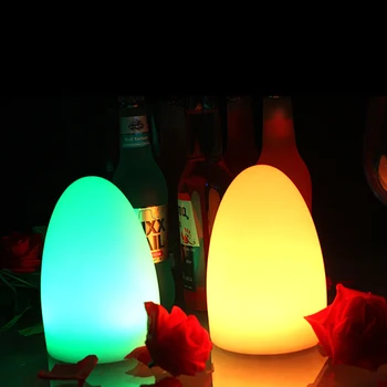 Zunanji IP65 Vodotesen LED Bar namizne Svetilke Z Oddaljenim Polnilna Jajce Desk Tabela Noč Luč Za KTV Restavracija, Kavarna Dekor