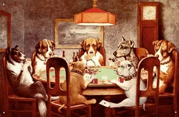 C. M. Coolidge Prijatelja, ki Potrebujejo Psi Igrajo Poker Retro Kovinski Tin Prijavite Plaketo Plakat Wall Decor Art Zanikrni Šik Darilo