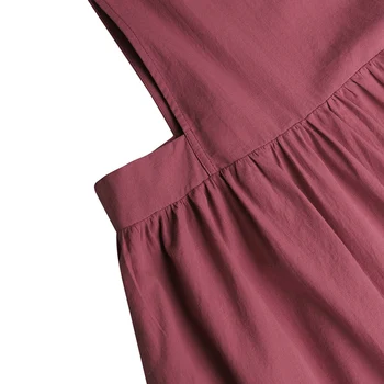 Vintage Splošno Obleko Žensk Poletje Sundress ZANZEA 2021 Priložnostne Kvadratnih Vratu Midi Vestidos Ženski Trdna Haljo Femme
