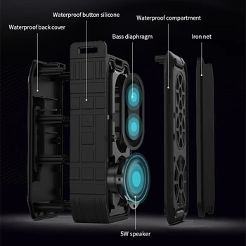 SDpure IPX7 nepremočljiva bluetooth brezžični zvočnik,FM radio,predvajalnik bas zvočnik,ročno brezplačne telefonske klice,TF režo,AUX,big baterije