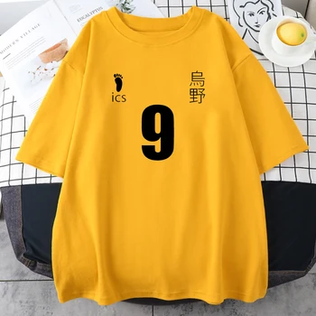 Kageyama Tobio Haikyuu Tiskanje Ženske Majice Crewneck Prevelik Oblačila Dihanje Svoboden Tee-Shirt Modni Slog Moški T-Shirt