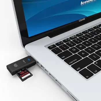 USB 3.0 Multi-funkcijo SD Memory Card Reader za SDHC SDXC MMC Ultra prenosni lahka zasnova za 8,9 mm debel