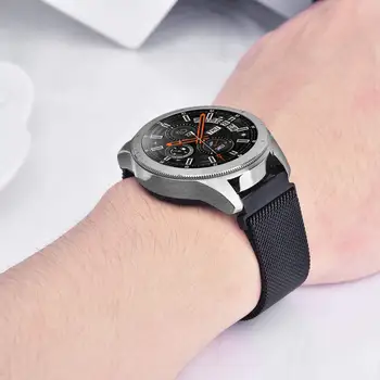 20 mm/22mm z Magnetnim Trakom Huawei watch GT 2-2e-Pro zapestnica iz nerjavečega jekla Za Samsung Galaxy watch 3/46mm/42mm/Aktivna 2 trak