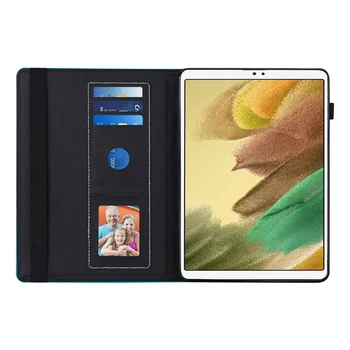 3D Cvet Emboss Pokrovček za Samsung Galaxy Tab A7 Lite 8.7 2021 Stojalo Denarnice Primeru Funda za Galaxy Tab A7 8.7 Palčni T220 T225