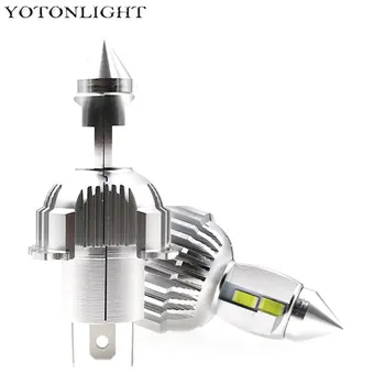 YOTONLIGHT Mini 1:1 H4 Led Smerniki Žarnice 50 w 12000Lm Avto H4 Led Motocikel Hb2 9003 6000k Moto Fanless 12v