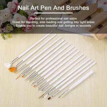 15pcs 5pcs /set Nail Art Okraski Brush Set Orodja za Profesionalno Barvanje Pero za umetne Nohte Nasvetov UV Lak za Gel nohte