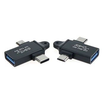 OTG Adapter Tip C Micro USB 2v1 Android Mobilni Telefon Converter U Disk Tablet OTG Priključek USB3.0 Za Xiaomi Huawei Samsung