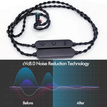 Najnovejše QCC5125 Bluetooth 5.0-Ear Monitor Slušalke Nadgrajeno Kabel aptX Prilagodljivi&AptxHD Gaming Slušalke Kabel MMCX 0.75/0.78 QDC