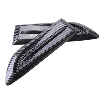 Strani Fender Vent Očesa Zraka Vzorec Krilo Cover Prevleko iz Ogljikovih Vlaken Vzorec Avto Styling Shark Gill ABS 3D Nalepke Izpušni Prezračevalni