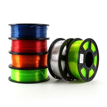 Visoka Kakovost PETG 3D Žarilno 1.75 mm Prosojni/Trden Barva 500 g/250 g Barve Visokega Sijaja Tiskanje 3D Materialov PETG