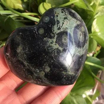1pcs Naravnih Kambaba Jasper kamna za kristalno srce oblikovani kamni 220-240 g