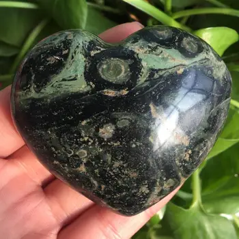1pcs Naravnih Kambaba Jasper kamna za kristalno srce oblikovani kamni 220-240 g