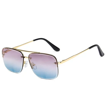Klasična Prevelik Gradient Žensk Pilotni sončna Očala Zakonsko žarek Pravokotnik Zlitine Okvir sončna Očala UV400