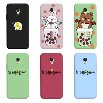 Ohišje Za meizu MX6 Motnega Silikonsko Ohišje Cute Anime Sladkarije Telefon Primeru Macaron Barvni Pari Mehki Silikonski Pokrov