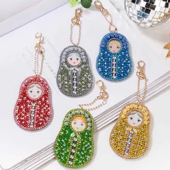 DIY Polni Sveder Posebna Diamond Slikarstvo Keychain Ženske Vrečko Dekoracijo Diamond Mozaik Navzkrižno Šiv Kompleti