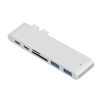 VIRIVI USB 3.1 Tip-C Hub, Da Adapter HDMI VGA 4K Strele 3 Pesto s Pestom 3.0 TF SD Režo za Bralnik medijskih kartic PD za MacBook Pro/Zrak 2020