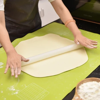 40x50cm Silikonski Pekač Mat Zadebelitev valjar Obsega Mat Gnetenje Testa Pad pizza torto odbor pribor za peko Peciva Orodja