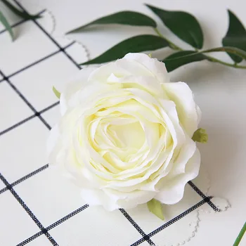 20PCS 9 CM 9color Svile Rose Cvet Glavo Umetne Rože Poročno Dekoracijo DIY Cvet Dekorativni Šopek rož