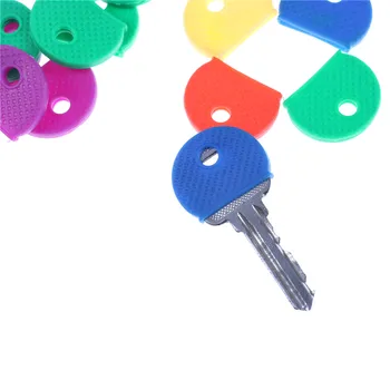10/20pcs/VELIKO Naključnih Moda Votlih Multi Color Gume Mehko Tipko Ključavnice, Ključi Skp Ključ Zajema Pokrivalo Keyring