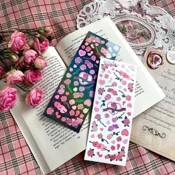 Korejski Osebno Cvet Vrtnice Nalepke Lep Material, Tiskovine Telefonske Kartice Idol Sijoče Mobilne Dekorativne Nalepke DIY I2J8