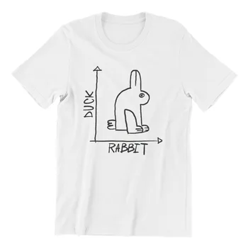 Moška T-shirt Raca, Zajec optične iluzije, Letnik ZDA Velikost Kul majice 71678