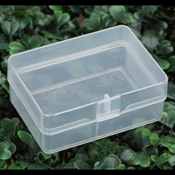 Doma Shranjevanje 1Pc R477 Pravokotne Plastični Box Prozorni Embalaži Izdelka Polje Pp Kovinski Deli kaseta za Orodje S pokrovom