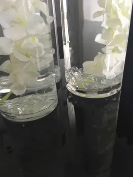 Pregledna ravno steklene kroglice akvarij bonsaj kamen dekoracijo premer 1.5-1.9 cm kristalno vrtnarjenje Vaza pločnik Svoboden Polnila