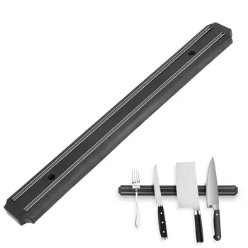 33-55 CM Magnetna klobčičev Črno Kuhinjo, Bar Nož za Shranjevanje Blok Wall Mount Magnetni Trak klobčičev Za Kovinski Nož