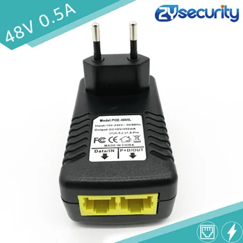 POE Injektor AC240V, da DC48V 0.5 A POE Adapter za Napajanje Preko Ethernet POE Stikalo Napajanje EU/UK/NAS Plug za mrežne IP Kamere