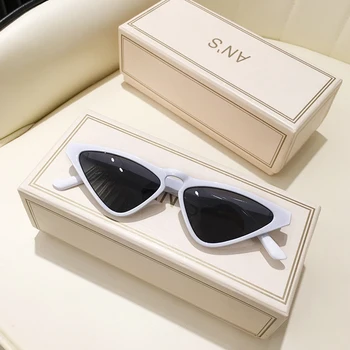 MS 2021New Ženske Fahion sončna Očala UV400 Oblikovalec blagovne Znamke Visoke Kakovosti Gradient Mačka Oči, sončna Očala Ženski oculos Z Box