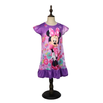 2021 Disney Princesa Dekle Obleko Minnie Mouse Poletnih Oblačil, Otroci, Oblačila, Otroci Pižame Rojstni dan Priložnostne Obleke Kostum 3-8Y