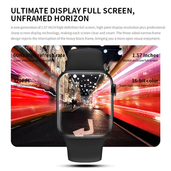 2021 HW12 HW16 Full Screen Smart Watch 44 MM 40 MM Ženske Moški AK76 Smartwatch z geslom, Razcep Zaslon Bluetooth PK IWO 13 FK88