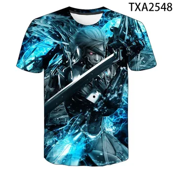 3D T Shirt Metal Gear Solid T-shirt 2021 Poletje Priložnostne Ulične Moški, Ženske, Otroci in Modnih Igra Natisnjeni Moda Kul Vrhovi Tee