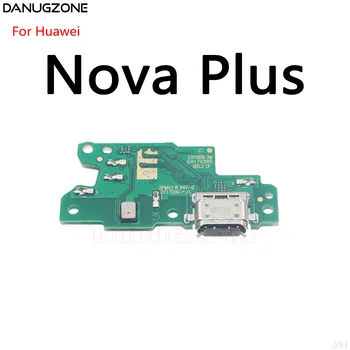 Polnjenje prek kabla USB Dock Vmesnik Vtičnico, Jack Priključek za Polnjenje Odbor Flex Kabel Za Huawei Nova Lite 2 Plus 2017 Yong 4G Smart