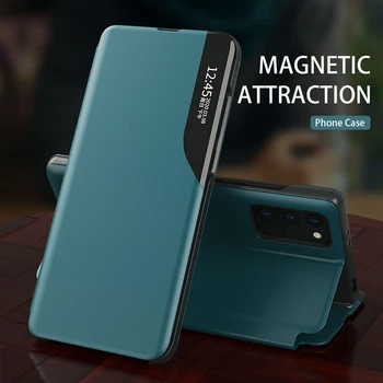 Magnetni Smart Primeru Za Xiaomi Redmi Poco M3 X3 NFC 9A Redme Opomba 9 9 E C 8T Na Xiomi Mi 10T Pro 10 T Lite Stojalo Telefon Kritje