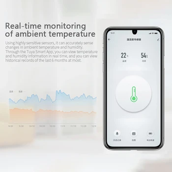 NOVO Tuya Zigbee Smart Življenja, Zračni Tlak, Temperatura Vlažnost Okolja Senzor Dela Za Alexa In Google Doma APLIKACIJO Glasovni Nadzor