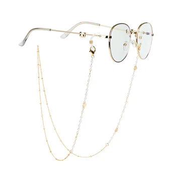 Moda Zlata sončna Očala Maskiranje Verige za Ženske Kristalno Očala Verige Zanke Trakov Masko, ki Visi Vrv Kabel Pribor