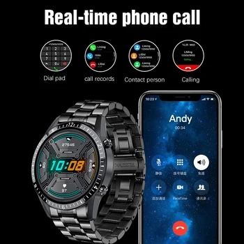 GEJIAN 2021 Nova Pametna ura Moški Polni, Zaslon na Dotik, Športna Fitnes Watch IP67 Nepremočljiva Bluetooth Za Android ios smartwatch Moški
