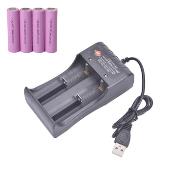 Univerzalni 2 Režo za Baterijo 3,7 V Polnilnik USB Smart Chargering Polnilne Li-ionska 18650 26650 Baterije