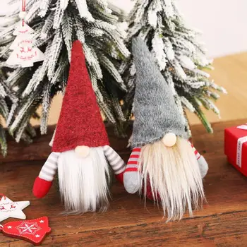 Najnovejši Plišastih Steno Stvari Igrače Božič Brezosebna Gnome Santa Božič Visi Drevo Ornament Lutka Dekoracijo Za Darilo Otrok