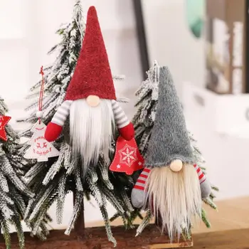 Najnovejši Plišastih Steno Stvari Igrače Božič Brezosebna Gnome Santa Božič Visi Drevo Ornament Lutka Dekoracijo Za Darilo Otrok