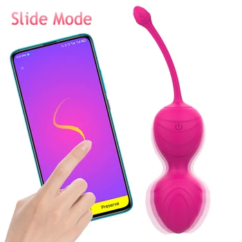 Bluetooth App Vaginalne Kroglice Hlačke Vibracijsko Jajce Spola Igrače, Za Ženske Z Brezžičnim Daljinskim Keglove Žogo Ben Wa Žogo Gejša Kroglice