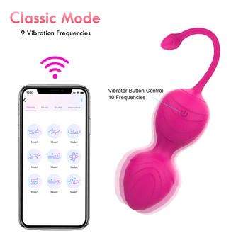 Bluetooth App Vaginalne Kroglice Hlačke Vibracijsko Jajce Spola Igrače, Za Ženske Z Brezžičnim Daljinskim Keglove Žogo Ben Wa Žogo Gejša Kroglice