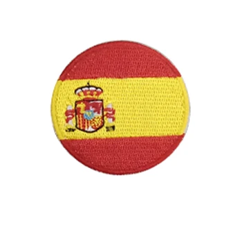 Okroglo Obliko španija Vezene železa na obliži Aplicirano oblačila, vezenje obliži DIY dodatki